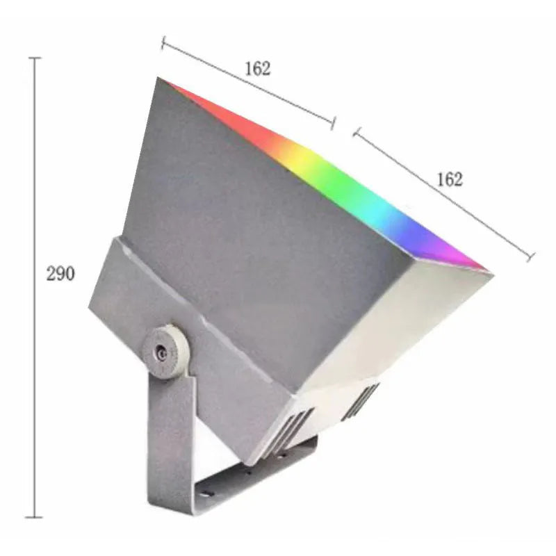 Outdoor LED rainbow tree lamp with aluminium alloy shell for landscape colour projection lighting