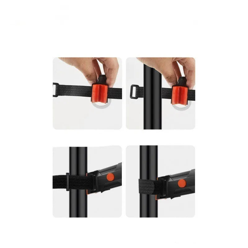 USB charging waterproof bicycle taillight wiring kit in multiple colour options