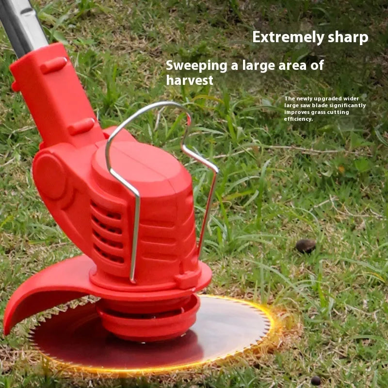 Portable household weeding machine in bare metal finish with 1300mm length and 0.75kg weight