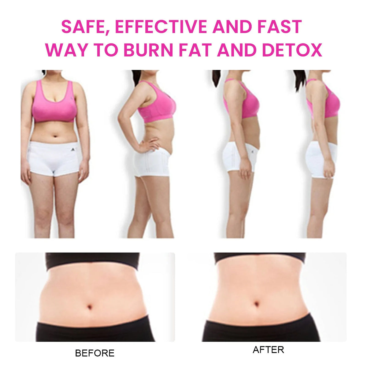 Slimming body care green tea kit with 28 pieces in packet for belly firming.