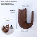 Wooden cat car vent vase in black walnut or beech with magnet or clip fitting for centre console decoration