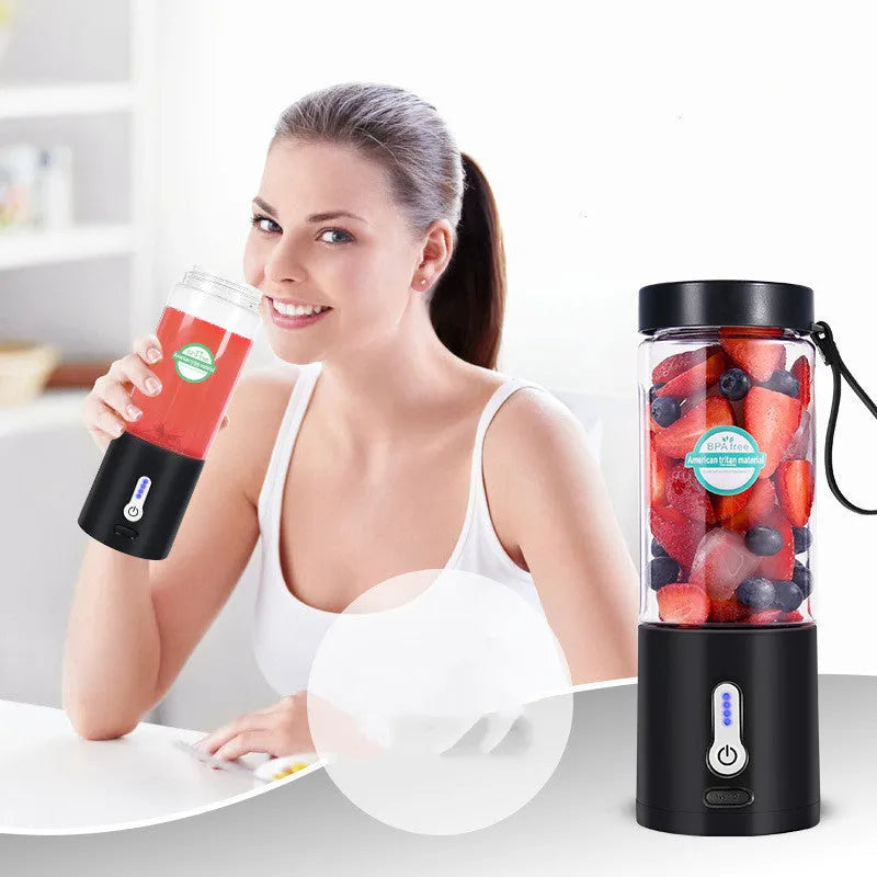 Portable rechargeable blender with 530ml plastic cup in choice of colours
