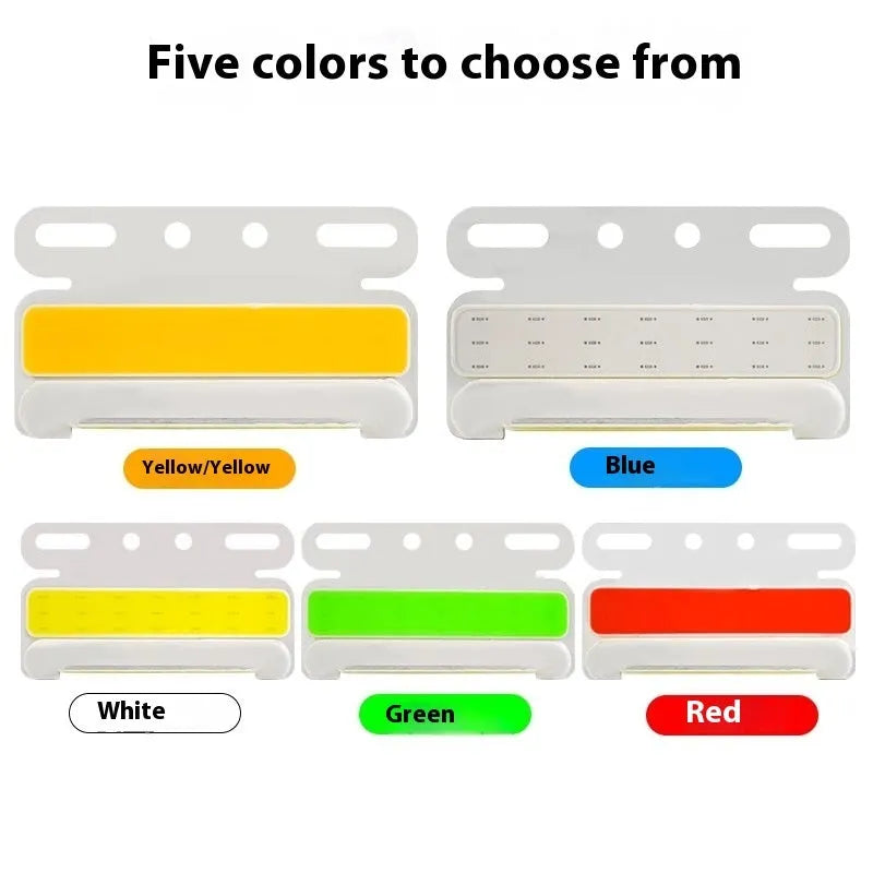 Aluminium alloy COB LED truck side light showing waterproof housing and super bright illumination