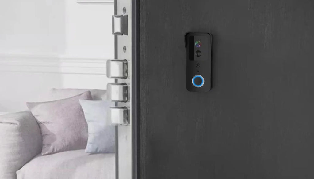 Waterproof smart home visual doorbell with HD remote intercom and APP notifications for security