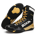 High-top combat training wrestling shoes with mesh and leather upper in green colour.