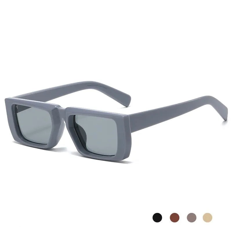 Y2K style special-shaped sunglasses with UV400 protection in multiple colour options including black, blue, and transparent frames