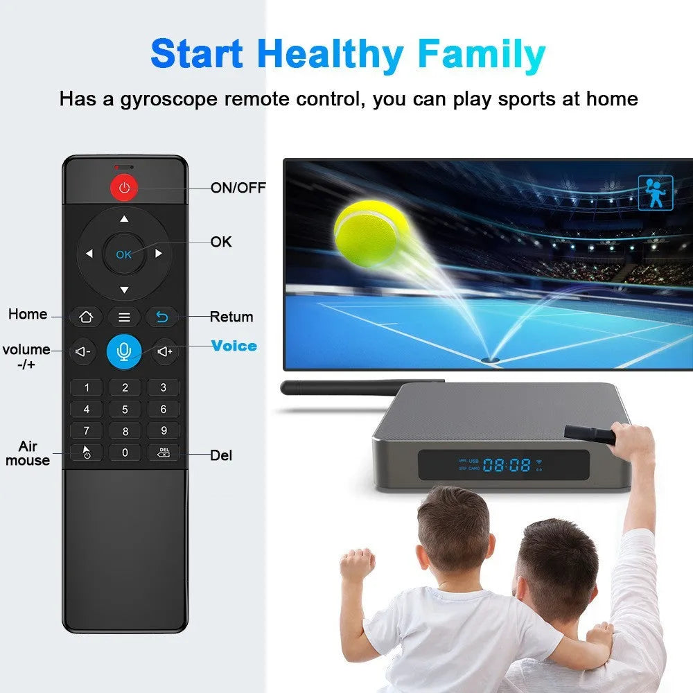 Bluetooth 8K high-definition network set-top box with RK3566 processor, 8GB memory, and HDMI interface