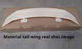 15cm wide punch-free ABS car spoiler in bright black finish on vehicle trunk