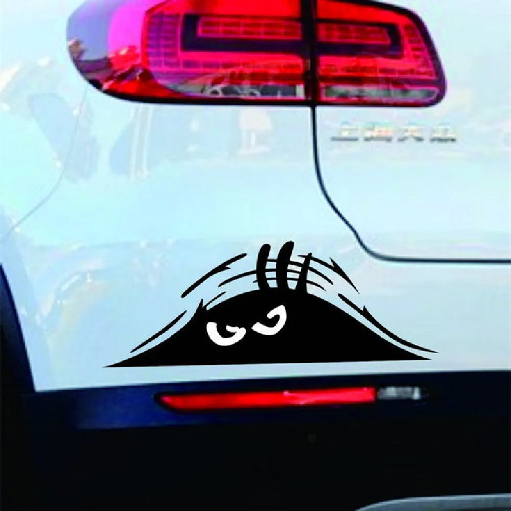 Self-adhesive body stickers showing four face designs on skin, each measuring 19cm by 7cm