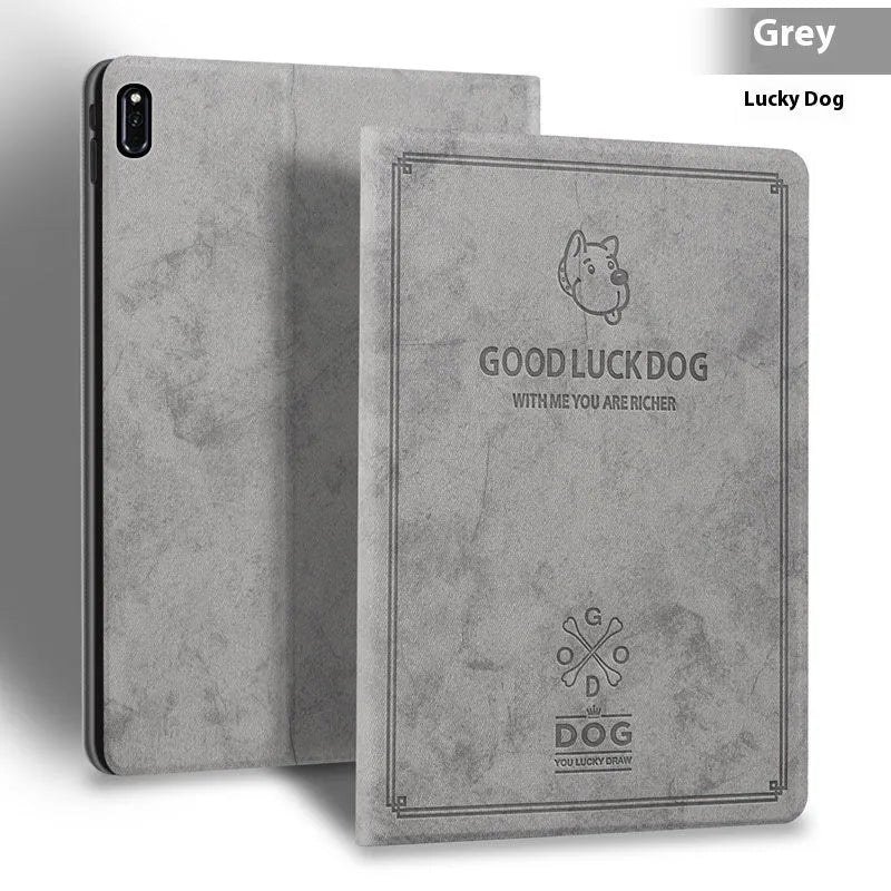 iPad protective case in elk colours with soft TPU leather shell and clamshell design
