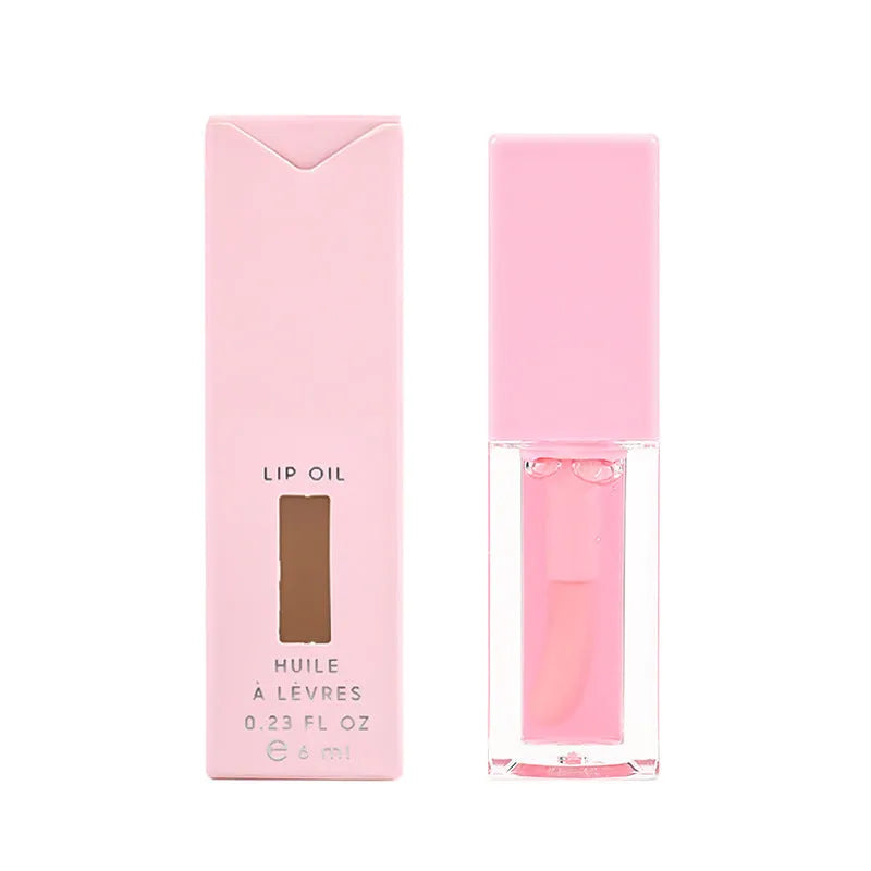 Women's Simple Natural Transparent Lip Gloss in 6ML tube with six fruity shade options