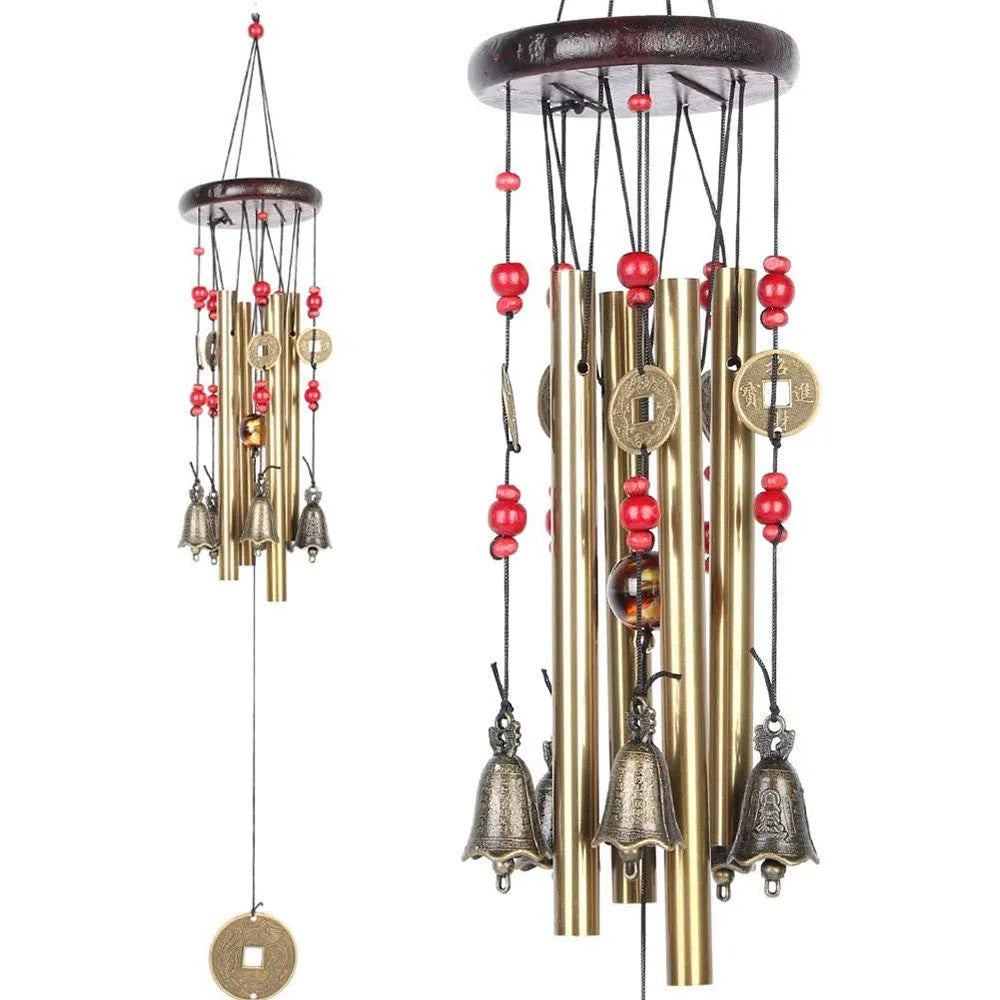 Retro-style metal wind pendant with rotating design in TL089 Clarinet colour.