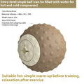 Massage ball with double-ball design for cold and hot compress therapy