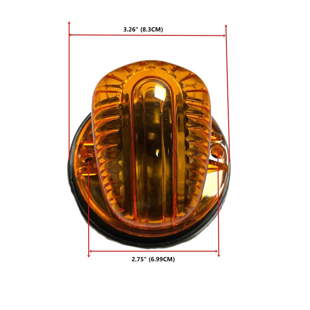 GR- LED roof cab light with yellow lampshade, 83mm dimension, for commercial vehicle marking