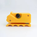 Cartoon cat-shaped ABS corrugated paper cutting knife in black, blue, red, or yellow colours