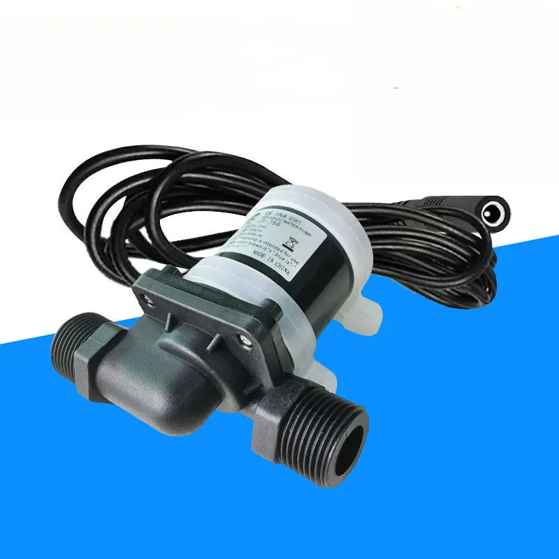 Jiatong JT-750 DC water pump with threaded connections for solar and underfloor heating systems