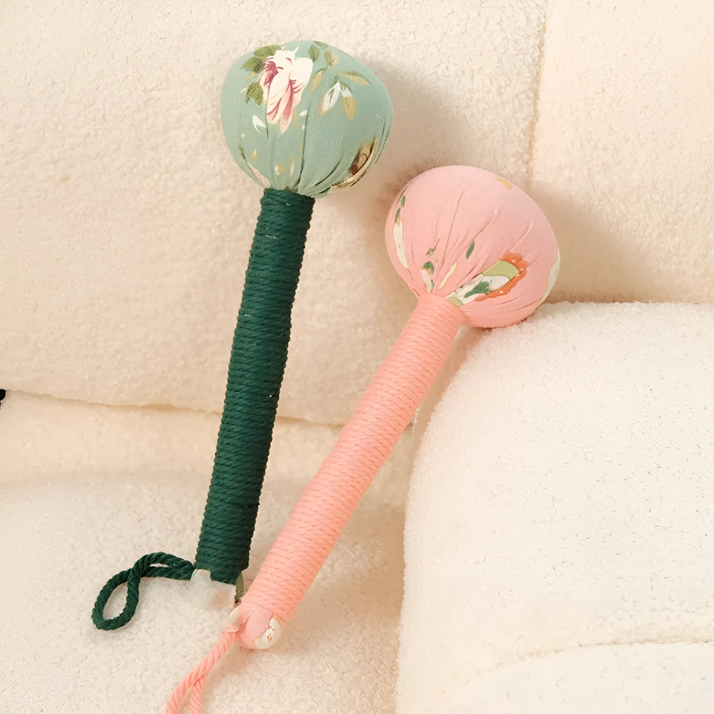 Green argy wormwood handheld massage hammer for neck and shoulder percussion therapy