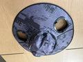 Grey solar-powered ventilation cap with large brim and built-in fan on the front.