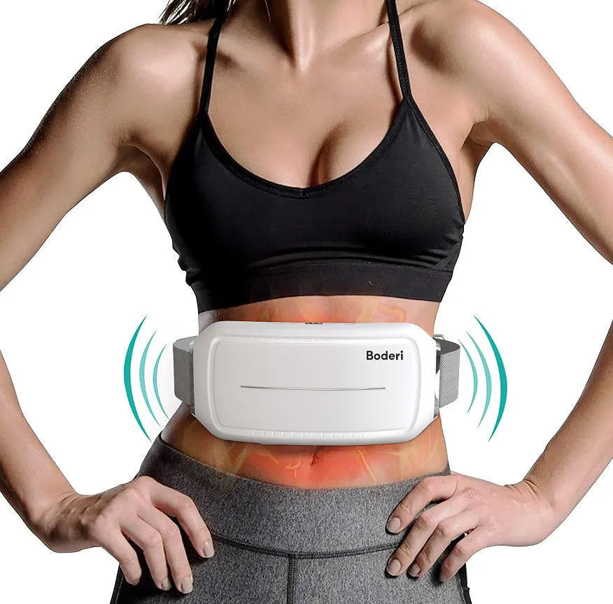 White Tummy Machine abdominal trainer with adjustable resistance levels and non-slip handles