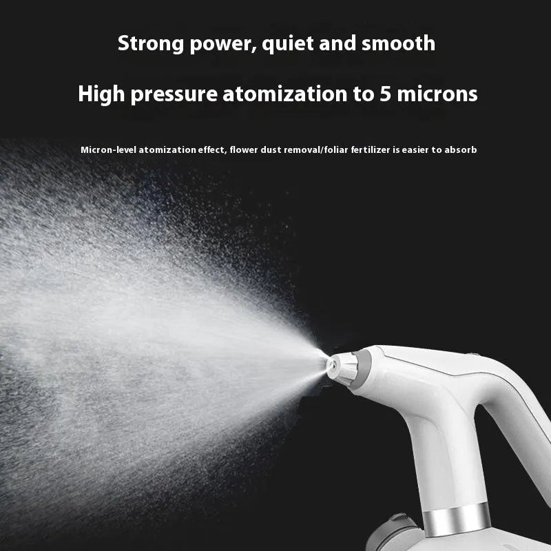 Electric watering flower sprayer in plastic, available in 1000ml and 2000ml, black or white