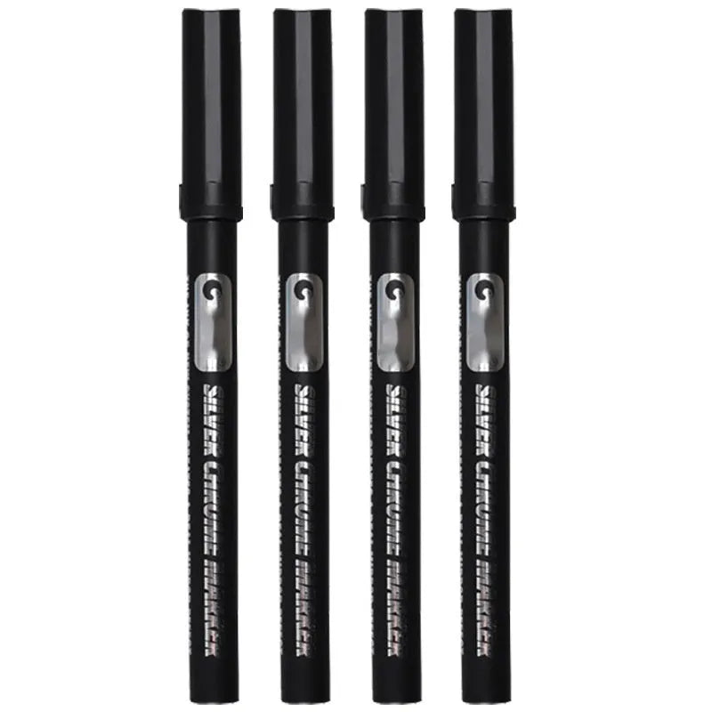 Mirror marker pen with waterproof ink for writing on glass, showing 1mm and 2mm tip options