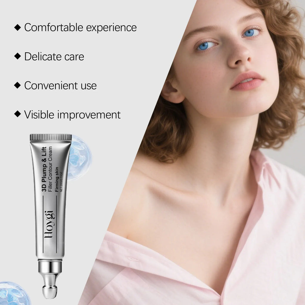 20g tube of moisturising eye cream with ceramide, showing product dimensions.