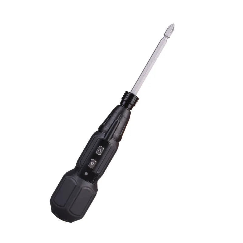Alloy steel straight handle electric screwdriver in black or blue with 36V lithium battery and torque adjustment