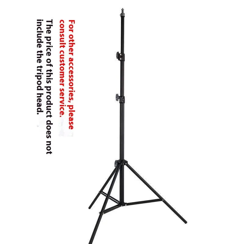 Adjustable photography tripod light stand with 5kg load capacity and mobile phone holder
