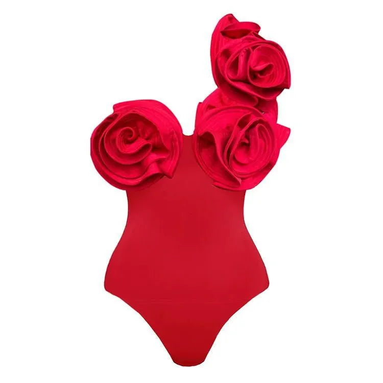 Women's solid 23688 red one-piece swimsuit, sleeveless polyester, available in S M L XL and three red styles