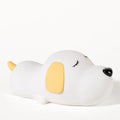 Silicone cartoon dog night lamp with two-colour design and USB cable