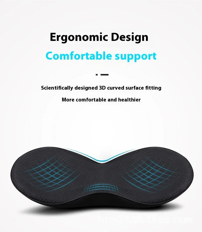 Flat style car seat cushion with memory foam filler in beige, black, brown and red colour options