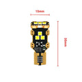 T15 automotive reverse light bulb with white 6000K colour temperature and PVC housing for 12V car systems