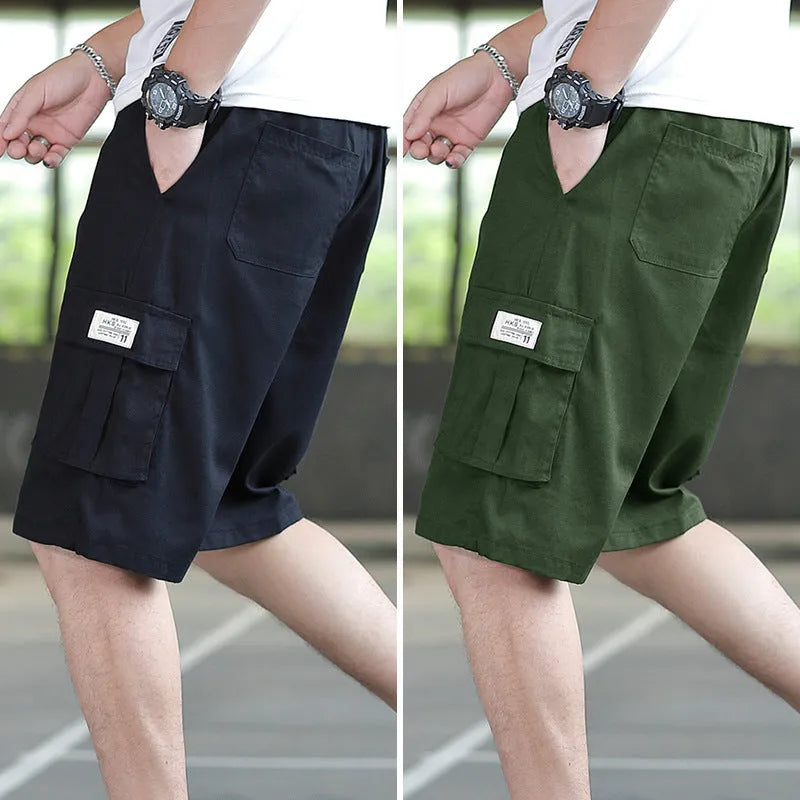 Men's loose casual trousers in chemical fibre blend fabric available in multiple colours and sizes