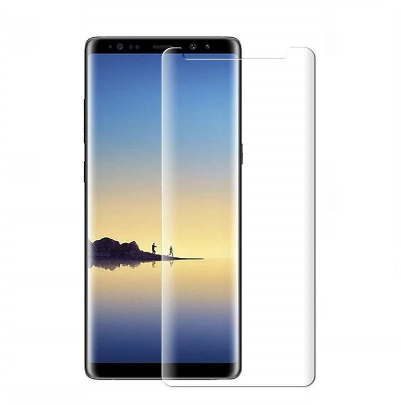 Tempered glass screen protector for Samsung Galaxy phones with anti-fingerprint coating