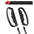Two Joy-Con game controller grip attachments with hand ropes for Nintendo Switch boxing games