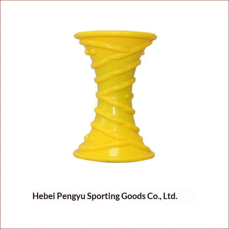 Foldable wall-mounted plastic massage wheel for indoor fitness, shown in yellow with optional armrest and cover.