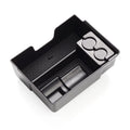 Plastic storage box organiser for Tesla Model 3, Model X, and Model S centre console.