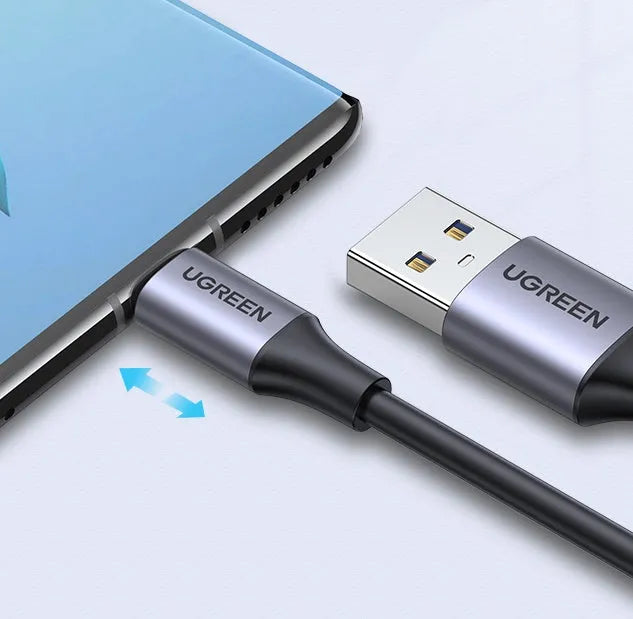 Black Lvlian USB data cable with straight connectors, 1 metre long, for phone charging and data transfer.