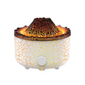 Volcanic humidifier diffuser with colourful flame effect mist and LED lighting