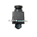 Black plastic rear view reversing camera for Dodge trucks with rotating lens adjustment