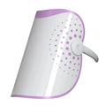 White and purple plug-in photon beauty mask IPL device with spectrometer for facial light therapy.