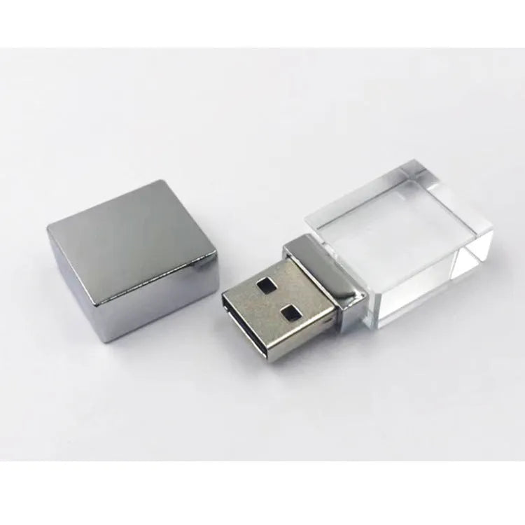 Crystal mini car USB flash drive with metal and crystal shell, USB 2.0 interface, available in multiple capacities.