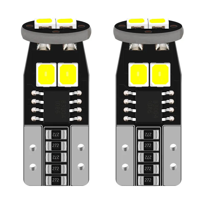 Small white 12V car interior lamp for licence plate reading light.