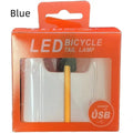 USB charging waterproof bicycle taillight wiring kit in multiple colour options