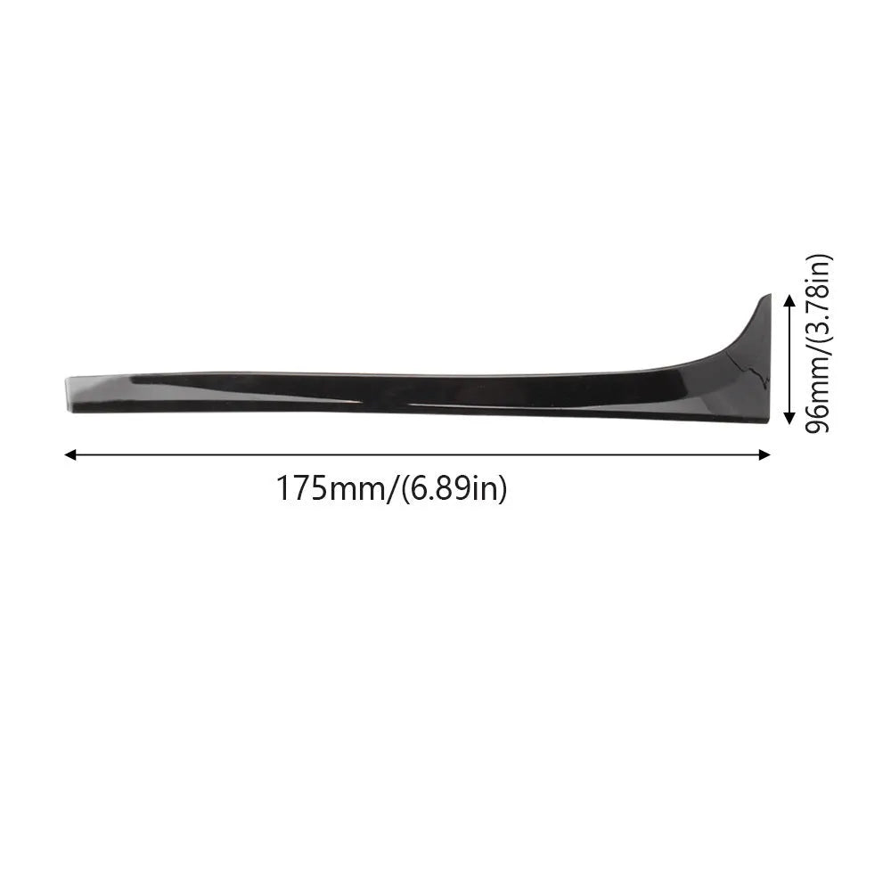 Glossy black ABS plastic rear side spoiler wing for Volkswagen Golf 7 MK7 car.