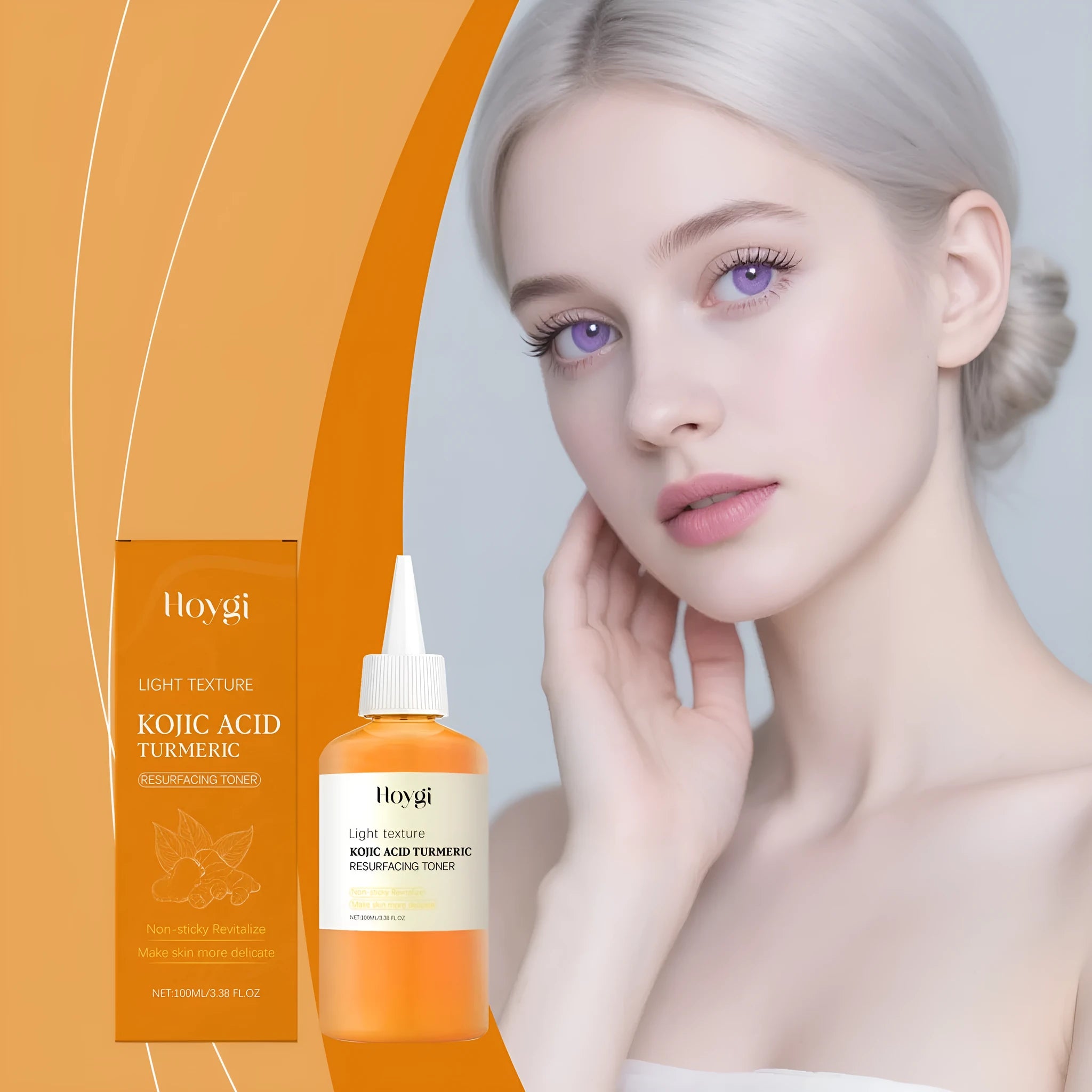Turmeric Moisturising Water 100ml bottle with non-oily hydrating formula for daily facial skincare