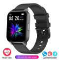 Smart health watch with colour screen showing heart rate and blood pressure readings on wrist