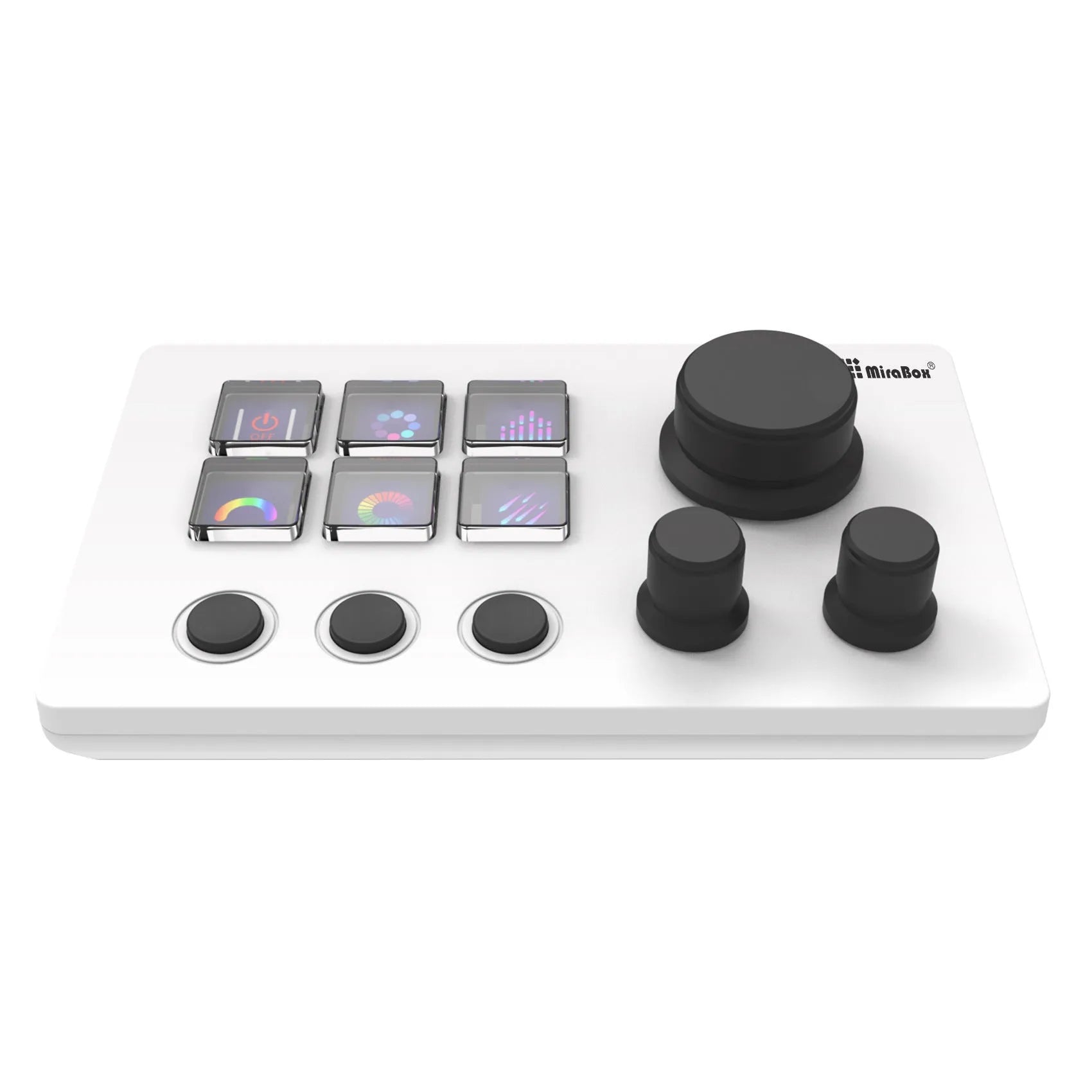 Visual Keyboard N3 silicone keypad in black or white with 2m cable, compact 120x30x20mm dimensions