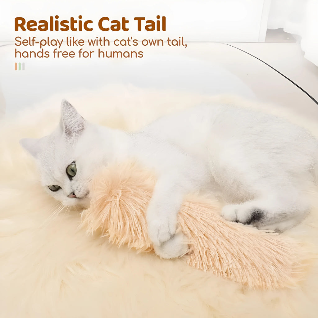 27cm by 10cm plush cat toy pillow in blue, green, pink, or white colour options