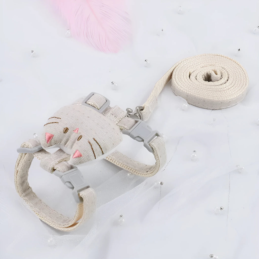 T-shaped cloth cat pulling rope toy in multiple colours for interactive feline play
